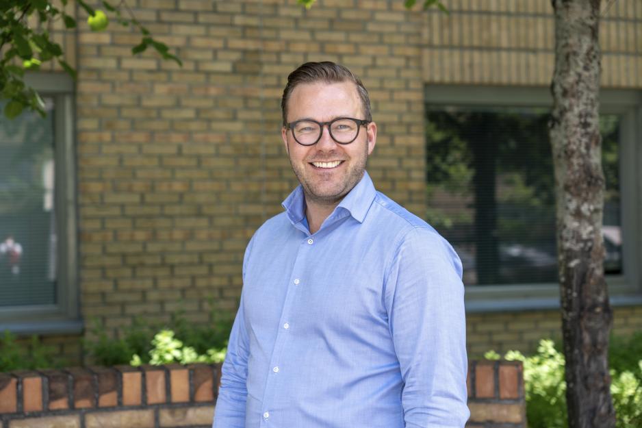 Boligdirektør for SiO Henrik Graarud fotografert på Vestgrensa Studentby.