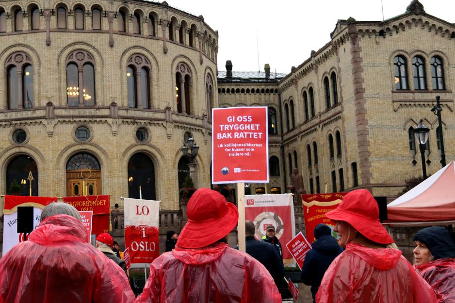 Demonstrasjon stortinget.