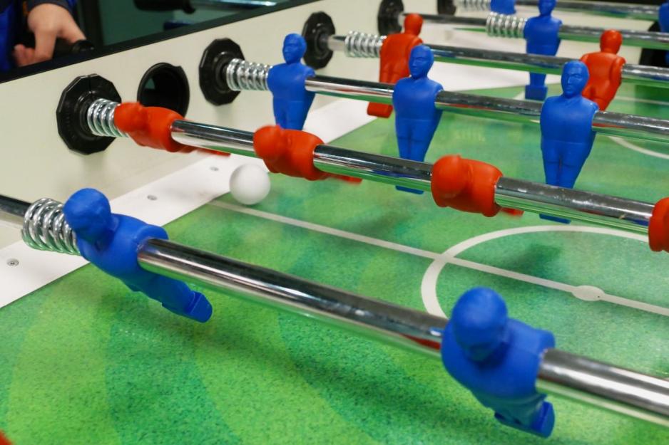 Bildet viser foosball