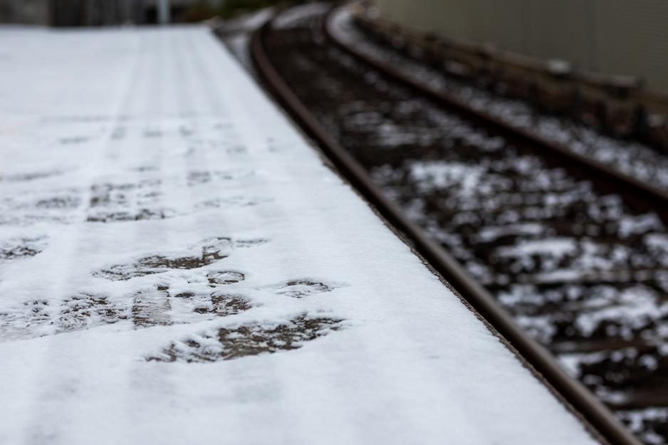 T-bane med snø