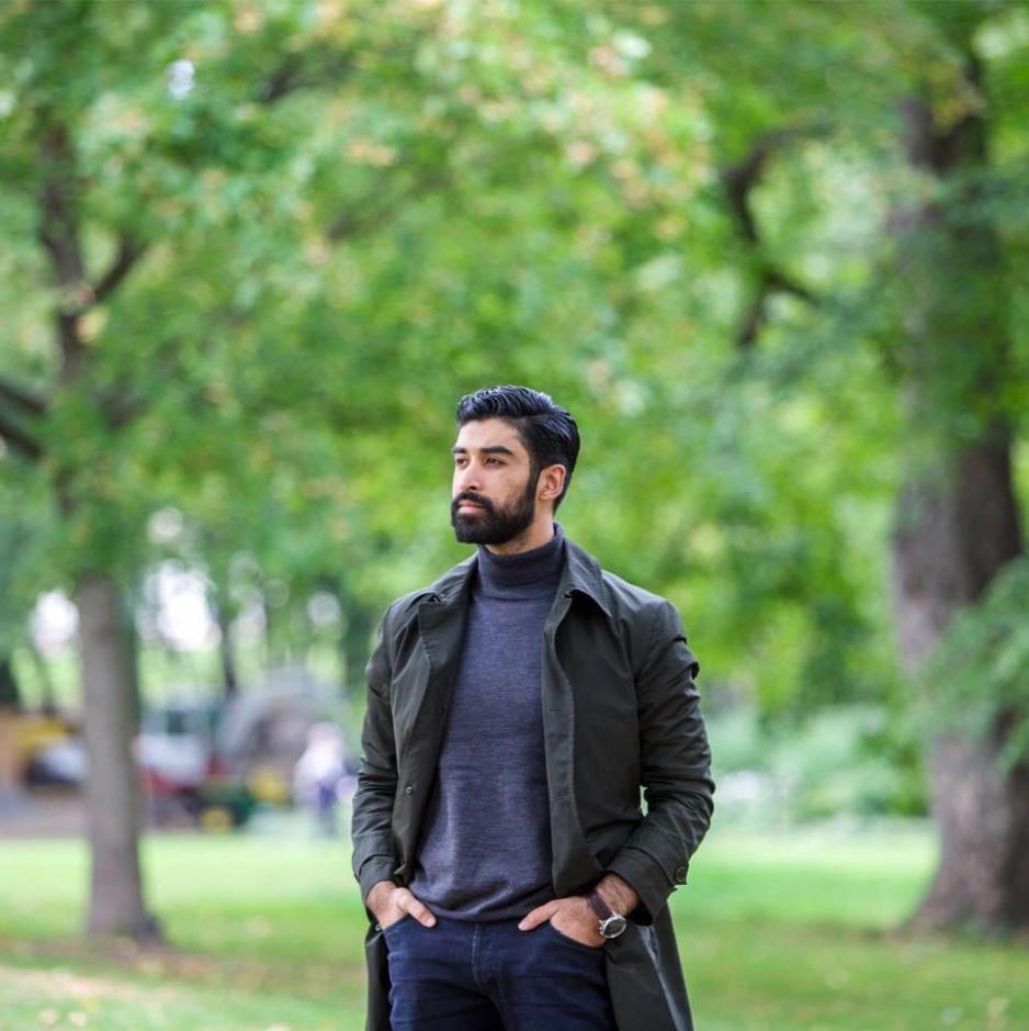 portrett av Qasim Ali