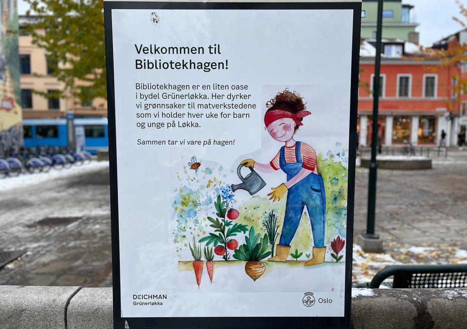 Bibliotekets hage på Grünerløkka 