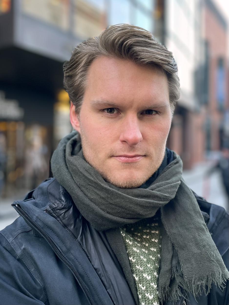 Bilde av Jonas Skittelsen i Extinction Rebellion.