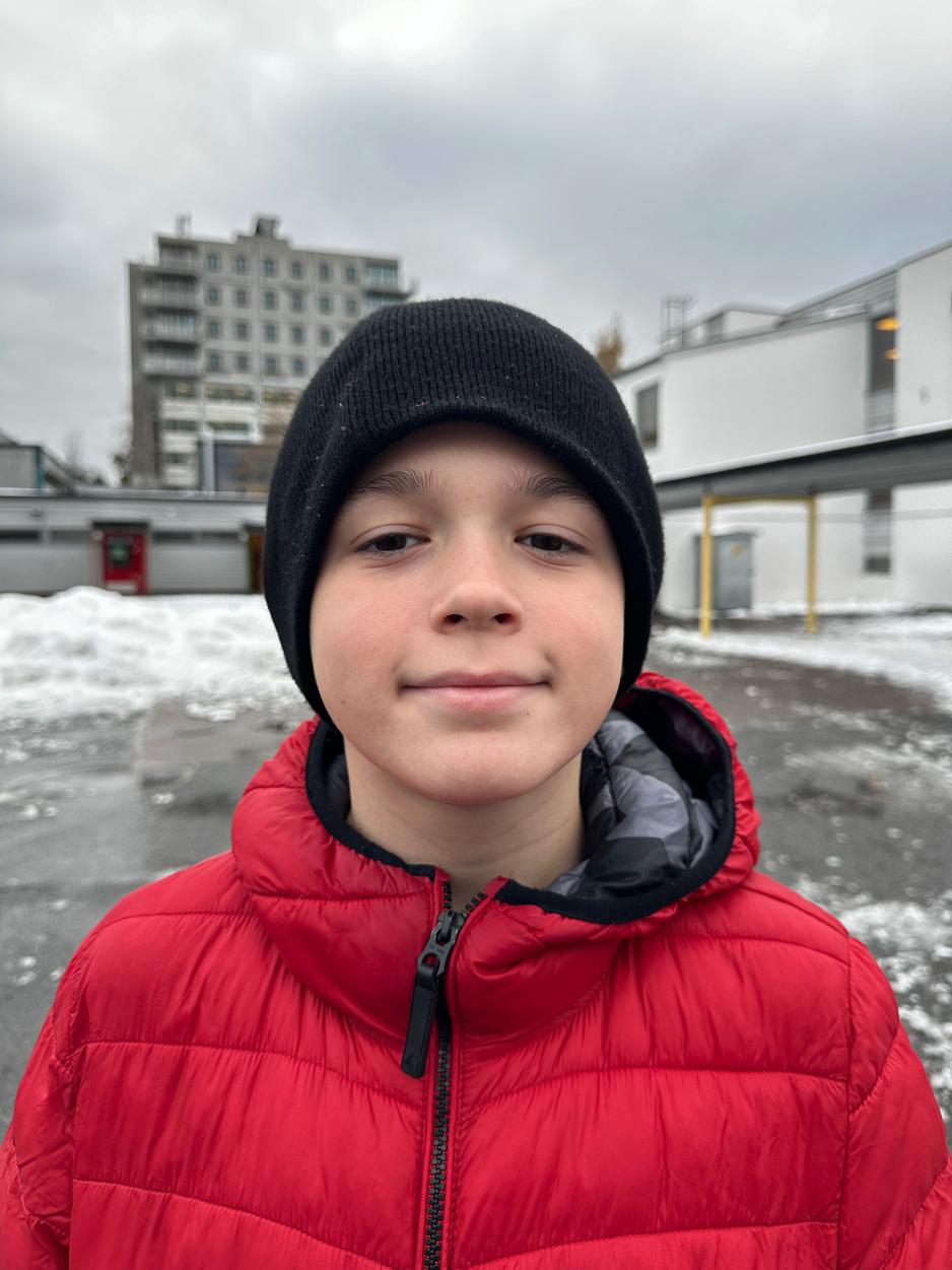 Kerim, elev på Trosterud skole i Oslo. Foto: Rumeysa Sariyar