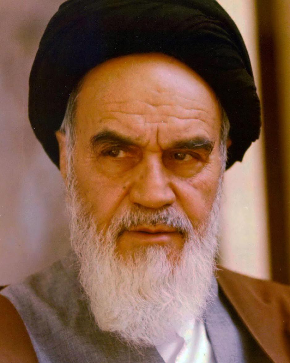 Portrettbilde av ayatollah Khomeini