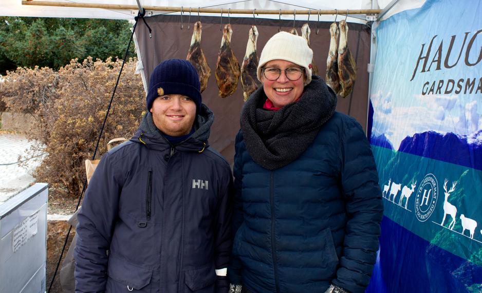 Fra venstre: Harald og Kristine, fra Haugen gardsmat.