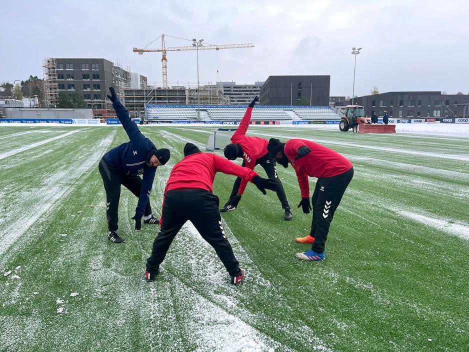 Trening, varmer opp, mennesker