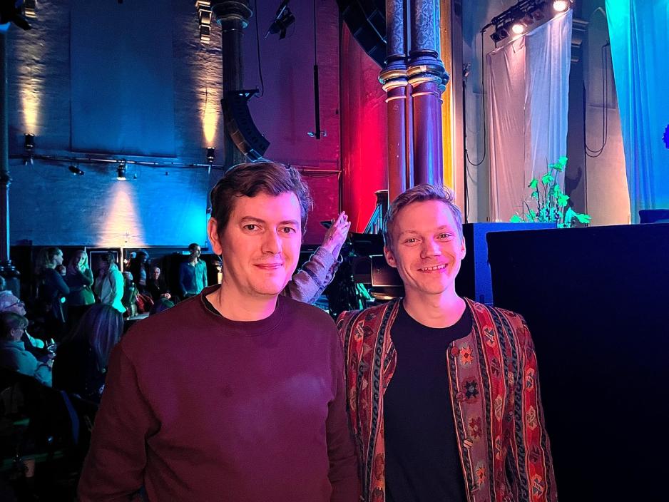 Portrettbilde av Lars Arnesen og Kent Grødem som smiler til kamera