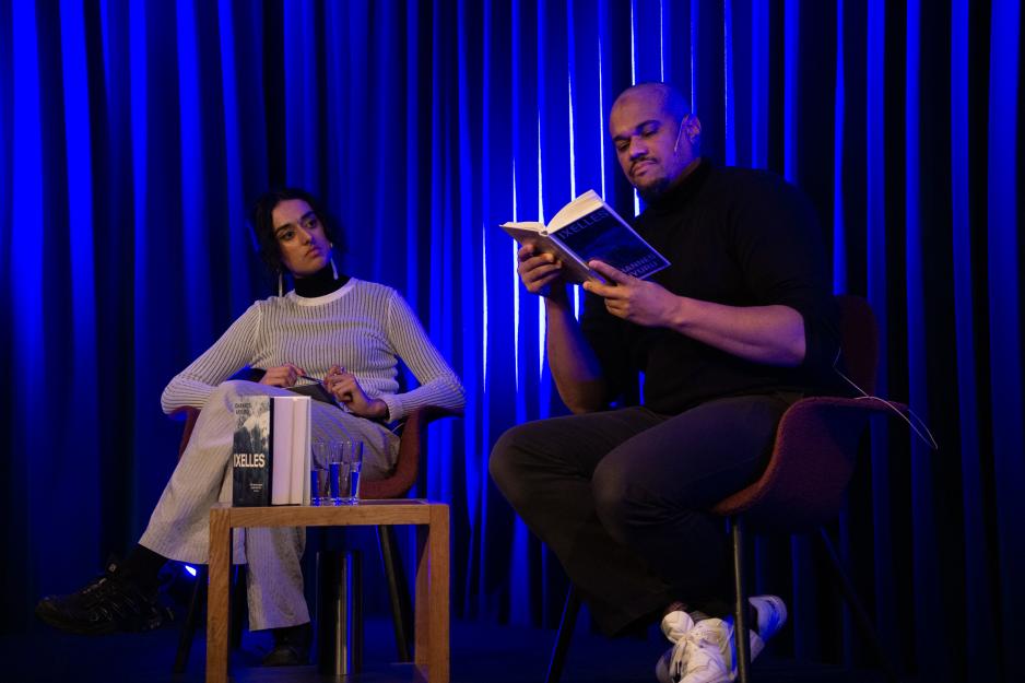 Anyuru is reading from his novel Ixelles