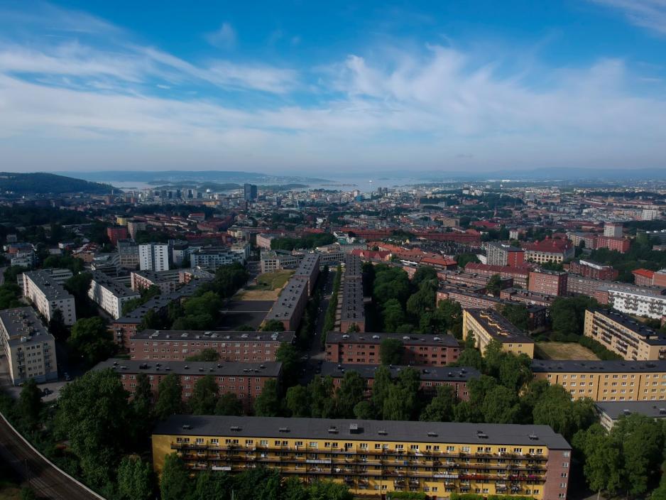 Oversiktsbilde over Oslo