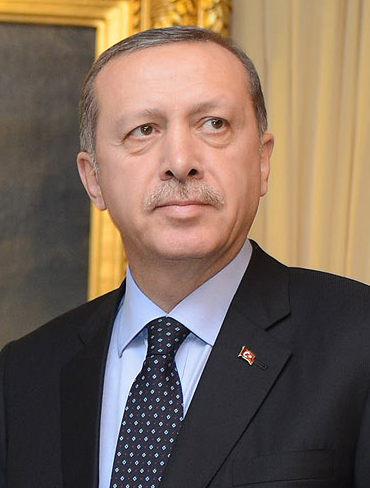 Fotografi av Recep Tayyip Erdogan.