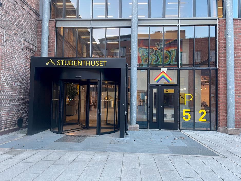 Bilde av Studenthuset P52 på OsloMet. 