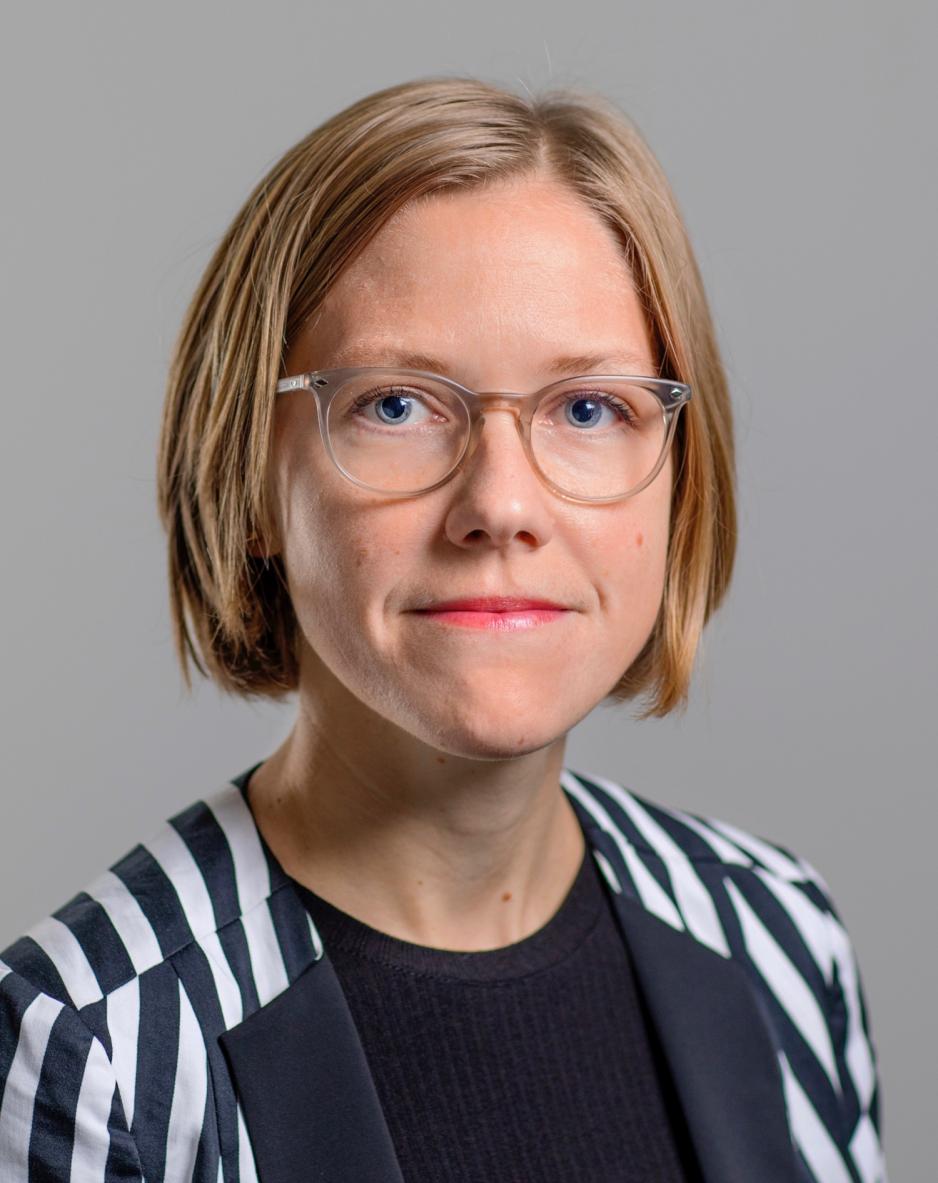 Portrett av Tove Carlen, jurist i Journalistförbundet.