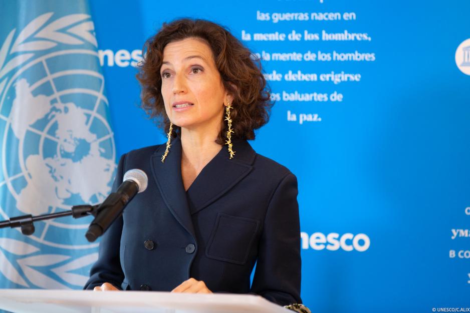 UNESCOs generaldirektør Audrey Azoulay, 2020