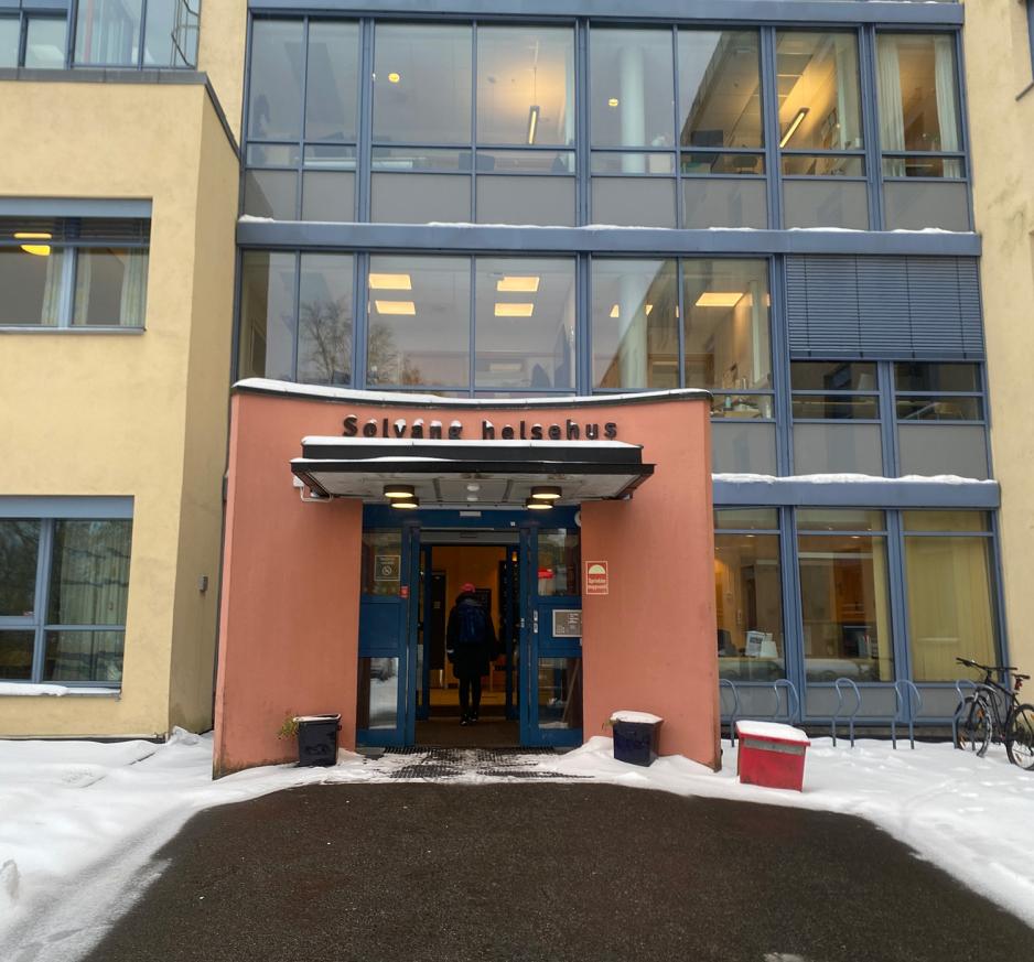Utsiden av Solvang Helsehus