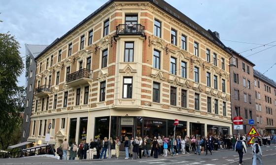 Bilde av kø i Markveien