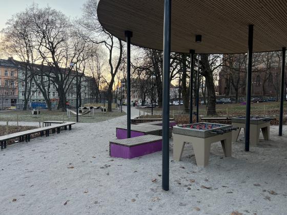 Uteområdet ved Sofienberg parken