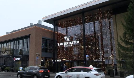 Hovedinngangen på Lambertseter senter 