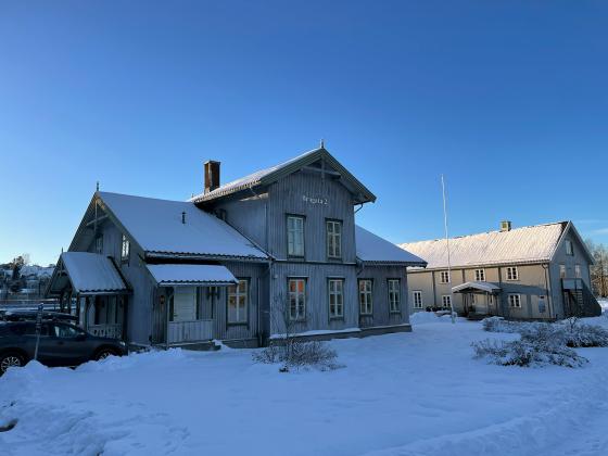 Et gammelt bygg Lillestrøm kunstforening bruker som galleri