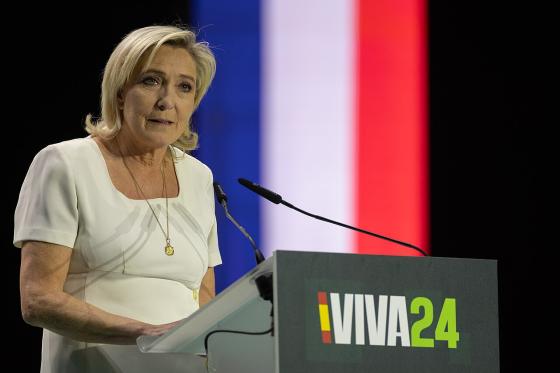 Marine Le Pen under Viva konferansen i 2024.