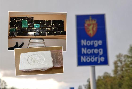 Stora mängder av droger smugglas in i Norge.