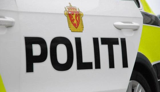 Politibil fra siden