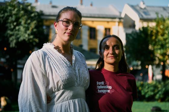 Rødt sine Oslos førstekandidater Maren Kurdøl og Seher Aydar.