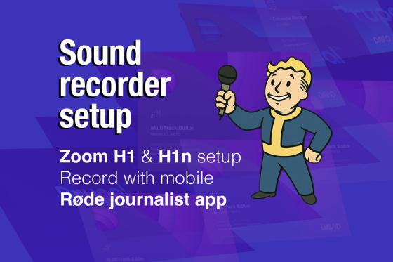Sound recorder setups illustration