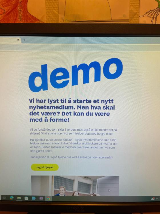 bilde av demo sin nettside