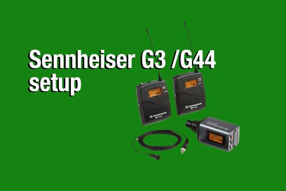 Sennheiser setup G3