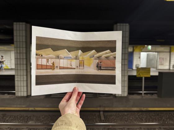 Skisse for ny grønland t-banestasjon 