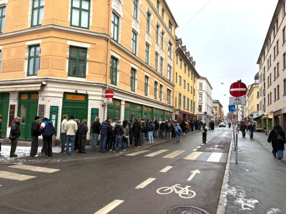 Kø utenfor Ditto Store