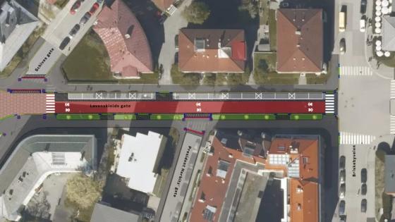 Kart over Løvenskioldsgate