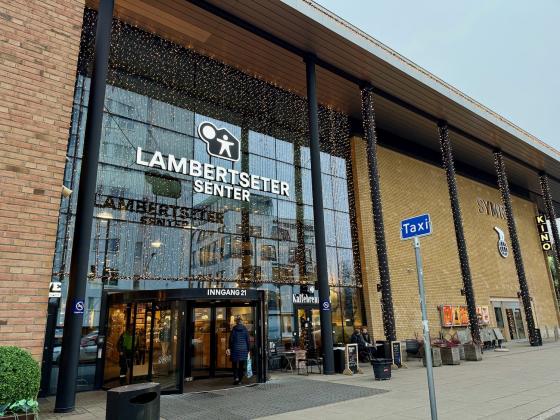 Inngangspartiet ved Lambertseter Senter
