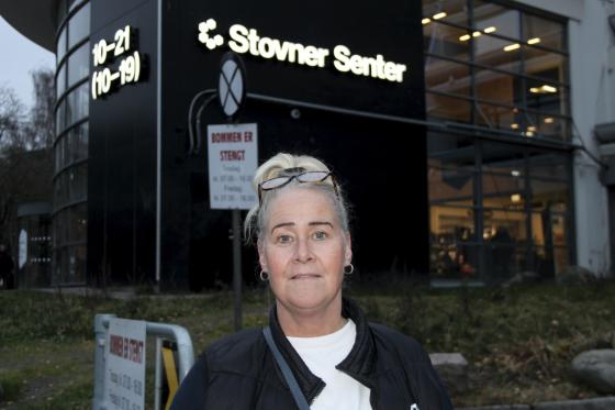 Ann Christin Simonsen foran Stovner senter