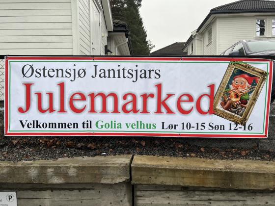 Plakat av Østensjø Janitsjars julemarked