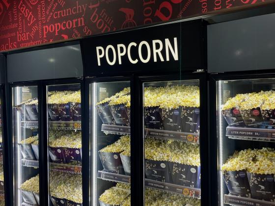 Popcorn i kiosken hos Colosseum Kino
