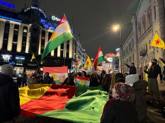 Demonstrasjon for Rojava 