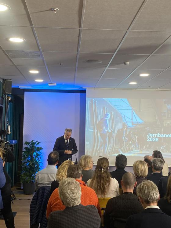 Jon-Ivar Nyg&aring;rd holder jernbanetalen