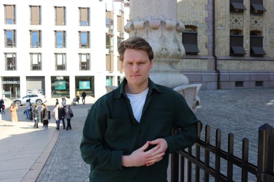 Jonas Kittelsen Foran stortinget