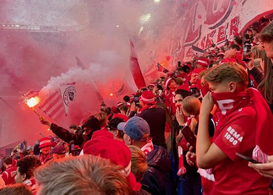 Brann-fans p&aring; cupfinalen