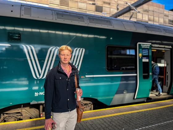 Nenseth foran toget p&aring; Oslo S
