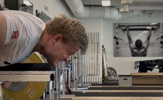 Paraalpinist Jesper Saltvik Pedersen tester maks styrke