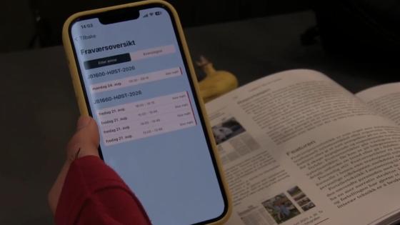 en telefon som viser NOA og fraværgrense