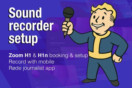 Sound recorder setup illustration