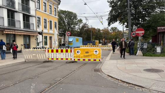 Utbytting av sporveksler ved Nybrua i Oslo