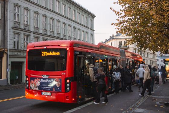 Kollektiv-rush på 21 bussen