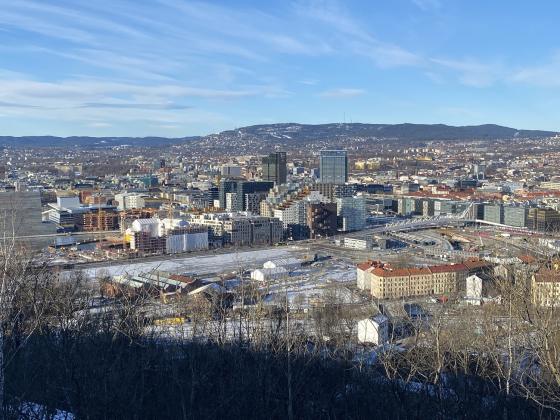 Utsikten over Oslo.