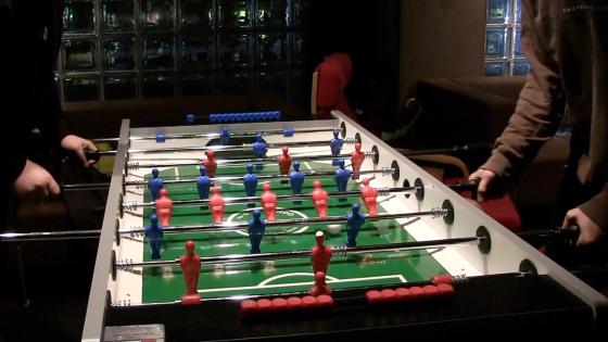 To gutter spiller foosball