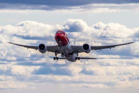 Norwegian fly i lufta.